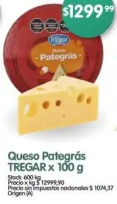 Supermercados Buenos Días Tregar queso pategrás oferta