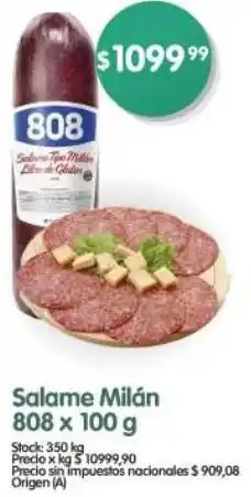 Supermercados Buenos Días 808 milán salame oferta