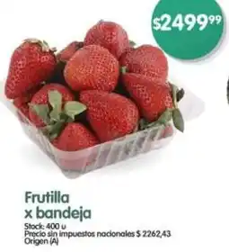 Supermercados Buenos Días Frutilla x bandeja oferta