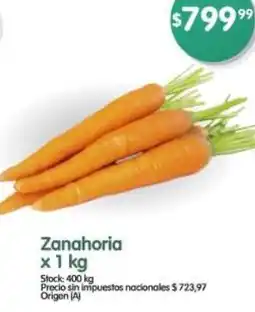 Supermercados Buenos Días Zanahoria oferta