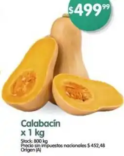 Supermercados Buenos Días Calabacín oferta