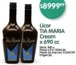 Supermercados Buenos Días Tia maria licor cream oferta
