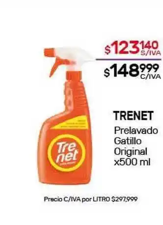 Nini Mayorista Trenet Prelavado Gatillo Original x500ml oferta