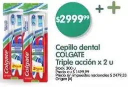 Supermercados Buenos Días Colgate cepillo dental triple acción oferta
