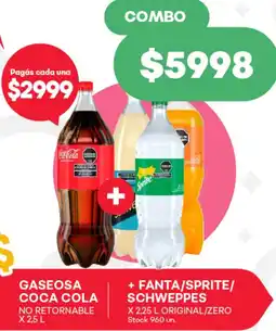 Supermercados Tadicor Gaseosa coca cola no retornable oferta
