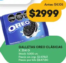 Supermercados Tadicor Oreo galletas clásicas oferta