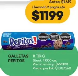 Supermercados Tadicor Pepitos galletas oferta