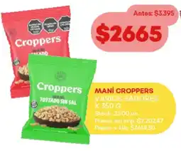 Supermercados Tadicor Maní croppers varios sabores oferta