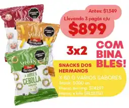Supermercados Tadicor Snacks dos hermanos varios sabores oferta
