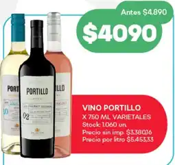 Supermercados Tadicor Portillo vino varietales oferta