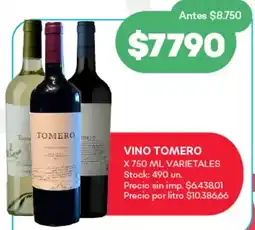 Supermercados Tadicor Tomero vino varietales oferta