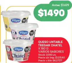Supermercados Tadicor Tregar queso untable chatel oferta