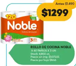 Supermercados Tadicor Noble rollo de cocina oferta