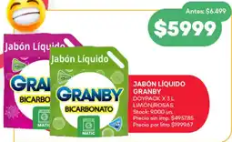 Supermercados Tadicor Granby jabón líquido doypack oferta