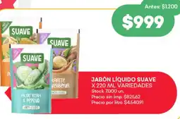 Supermercados Tadicor Suave jabón líquido oferta