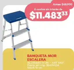 Supermercados Tadicor Banqueta mor escalera aluminio oferta