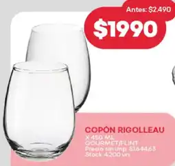 Supermercados Tadicor Copón rigolleau gourmet/flint oferta