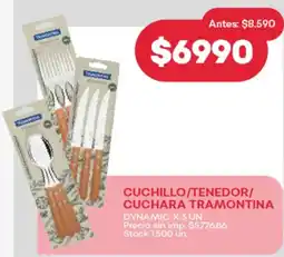 Supermercados Tadicor Cuchillo/tenedor/ cuchara tramontina dynamic oferta
