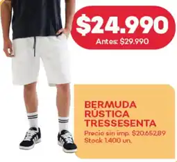 Supermercados Tadicor Bermuda rústica tressesenta oferta