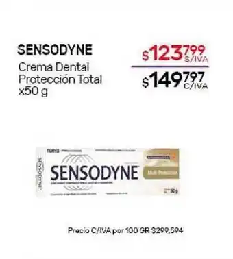 Sensodyne Crema Dental Protección Total x50g