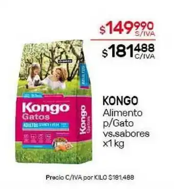 Nini Mayorista Kongo Alimento P- Gato x1kg oferta