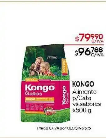 Nini Mayorista Kongo Alimento P-gato x500g oferta