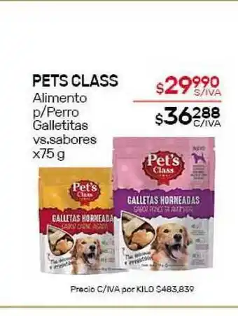 Nini Mayorista Pets Class Alimento P- Perro Galletitas x75g oferta