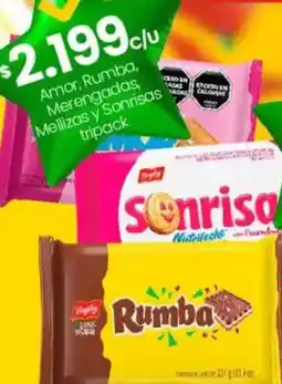 Changomas Amor, rumba, merengadas, mellizas y sonrisas tripack oferta