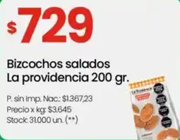 Changomas La Providencia bizcochos salados oferta