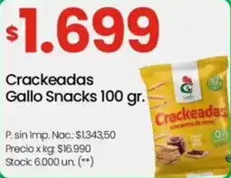Changomas Gallo Crackeadas oferta