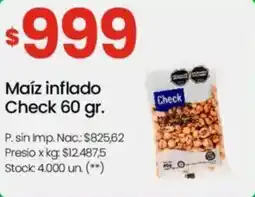 Changomas Check maíz inflado oferta