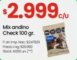 Changomas Check mix andino oferta