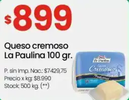 Changomas La Paulina queso cremoso oferta