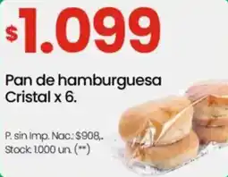 Changomas Cristal pan de hamburguesa oferta