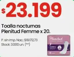 Changomas Plenitud Femme toalla nocturnas oferta