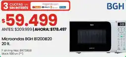 Changomas BGH microondas 20 L oferta