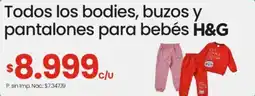 Changomas Todos los bodies, buzos y pantalones para bebés H&G oferta