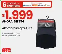 Changomas Alfombra negra oferta