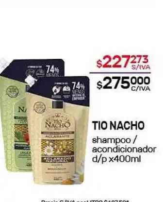 Nini Mayorista Tio Nacho Shampoo - Acondicionador D-p x 400ml oferta