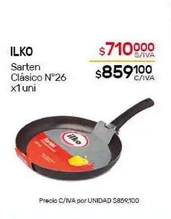 Nini Mayorista Ilko Sarten Clásico N°26 x 1uni oferta