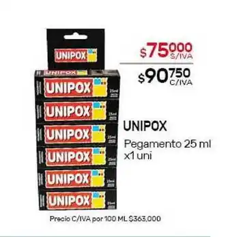 Nini Mayorista Unipox Pegamento 25ml x 1uni oferta
