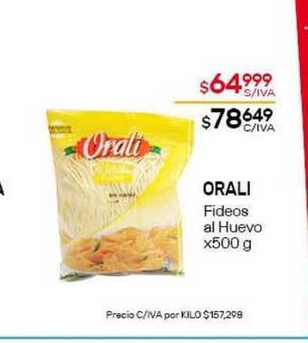 Nini Mayorista Orali Fideos Al Huevo x 500g oferta