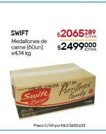 Nini Mayorista Swift Medallones De Carne x 4.14kg oferta