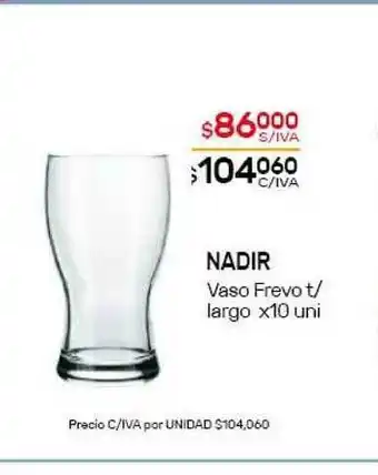 Nini Mayorista Nadir Vaso Frevo T- Largo x 10uni oferta