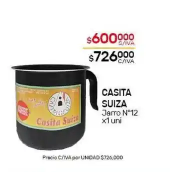 Nini Mayorista Casita Suiza Jarro N°12 x 1uni oferta