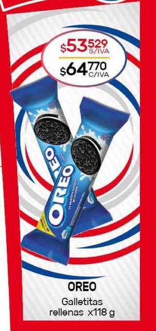 Nini Mayorista Oreo Galletitas Rellenas x 118g oferta