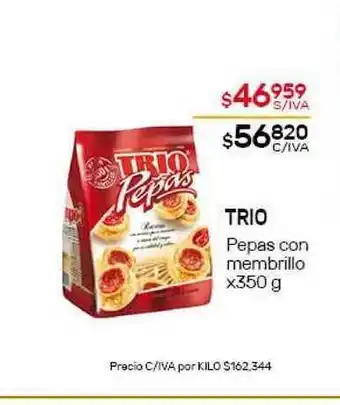 Nini Mayorista Trio Pepas Con Membrillo x 350g oferta