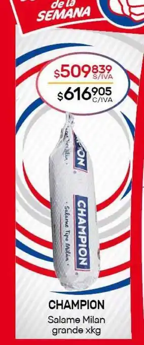 Nini Mayorista Champion Salame Milan Grande xkg oferta