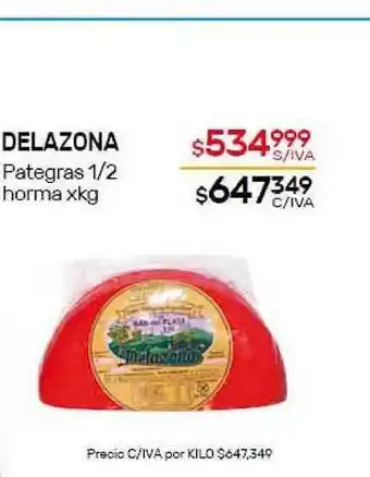Nini Mayorista Delazona Pategras 1/2 Horma oferta