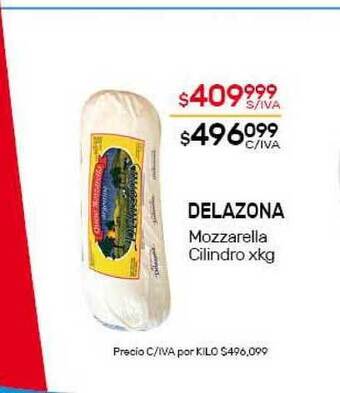 Nini Mayorista Delazona Mozzarella Cilindro oferta